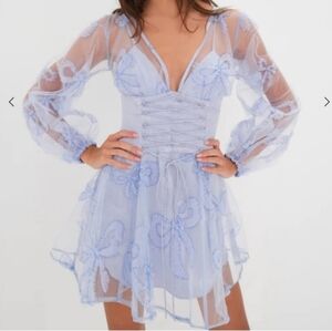 For Love And Lemons Presley Tulle Corset Mini Dress NWT Size XS